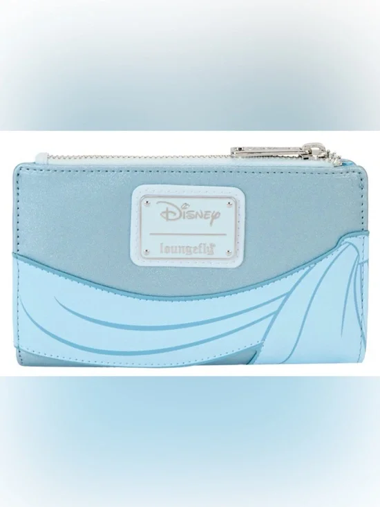 Loungefly Disney Princess and the Frog Tiana Gown Glitter Cosplay Flap Wallet - Picture 2 of 8